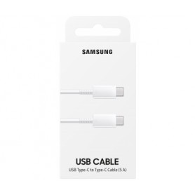  Cablu Date Si Incarcare Original Samsung 5A , USB Type-C La USB Type-C , Alb (EP-DN975BWEGWW)