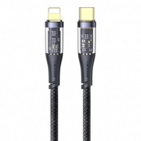 Cablu date Type-C la Lightning 1.2m USAMS, negru, US-SJ573