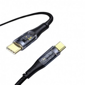 Cablu de date 2 x Type-C 100W USAMS, negru, 1.2m, US-SJ574