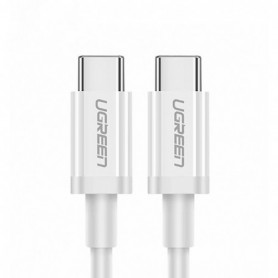 Cablu de date USB-C la Type-C Ugreen, 3A, 2M, alb, 60520