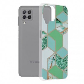 Husa Samsung Galaxy A22 4G Marble, verde