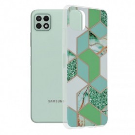 Husa Samsung Galaxy A22 5G Marble, verde