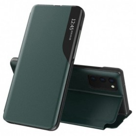 Husa Samsung Galaxy A02s Eco Leather View Flip eFold - Verde