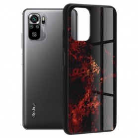 [Pachet Protect 360] Husa + Folie sticla securizata Xiaomi Redmi Note 10 Glaze, Red Nebula