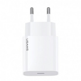 Incarcator iPhone Fast Charging tip C USAMS T34, PD20W, alb