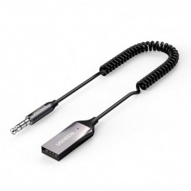 Adaptor audio Jack la USB pentru masina Ugreen, gri, 70601