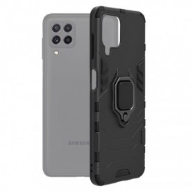 [Pachet Protect 360] Husa + Folie sticla securizata Samsung Galaxy A22 4G - Silicone Shield, negru