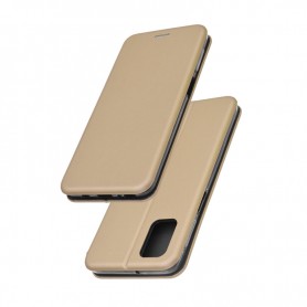 Husa Samsung Galaxy A02S Flip Magnet Book Type - Gold