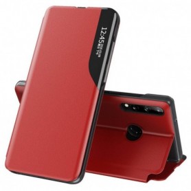 Husa Samsung Galaxy A20s Eco Leather View Flip eFold - Rosu