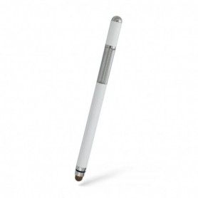 Stylus Pen Techsuit, Universal, Android, iOS, Alb, Aluminiu, JC03