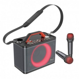Boxa karaoke cu doua microfoane wireless activa 25W Hoco BS57