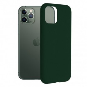 Husa iPhone 11 Pro Soft Edge Silicone, verde inchis