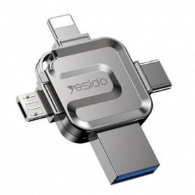 Stick USB, memorie flash externa Yesido FL15, 256GB, gri