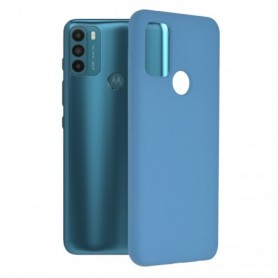 Husa Motorola Moto G50 Soft Edge Silicone, albastru