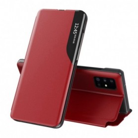 Husa Samsung Galaxy A51 Eco Leather View Flip eFold - Rosu