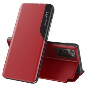 Husa Samsung Galaxy S20 FE / S20 FE 5G Eco Leather View Flip eFold- Rosu