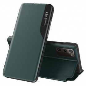 Husa Samsung Galaxy S20 FE / S20 FE 5G Eco Leather View Flip eFold- Verde
