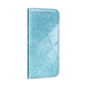 Husa Samsung Galaxy A02S Magnet Book Type Sclipici - Albastru