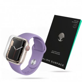 [Pachet 3x] Folie regenerabila Apple Watch 7 / 8 41mm Alien Surface, clear